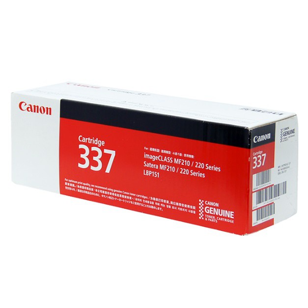 ORIGINAL CANON 337 BLACK TONER CARTRIDGE 2.4K PAGES | Shopee Malaysia