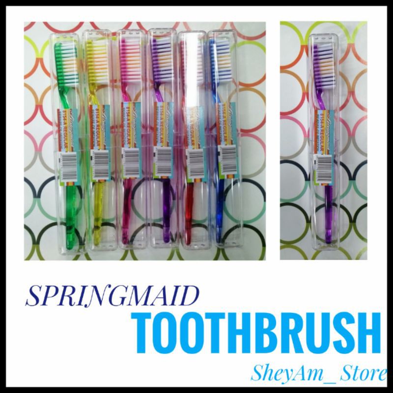 SPRINGMAID Toothbrush (Per Piece /6 Colors) | Shopee Malaysia