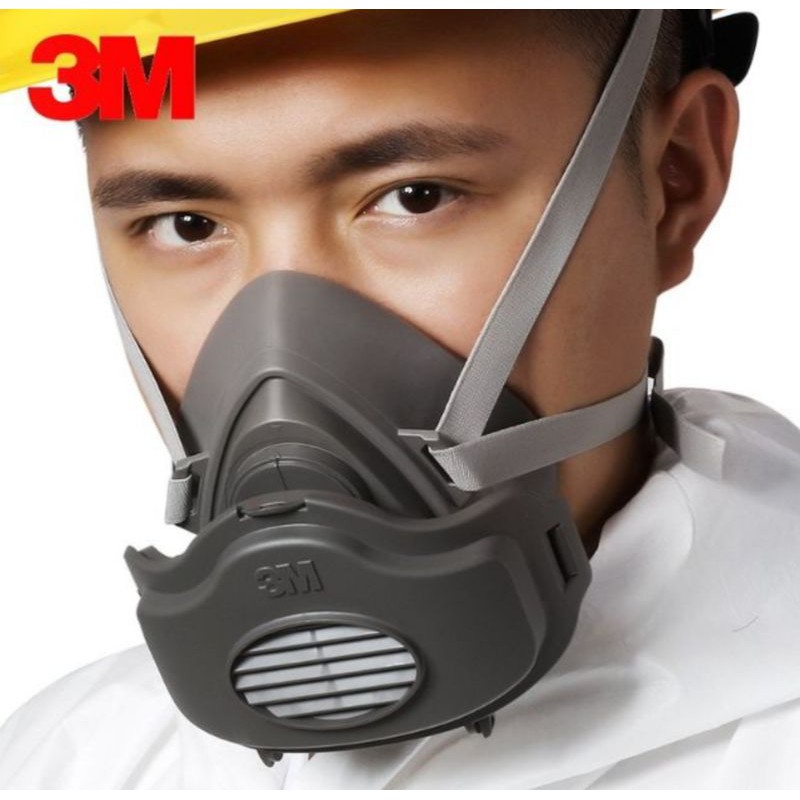 Set Penuh Penutup Hidung 3M Half Face Mask Respirator N95 3200 3700 ...