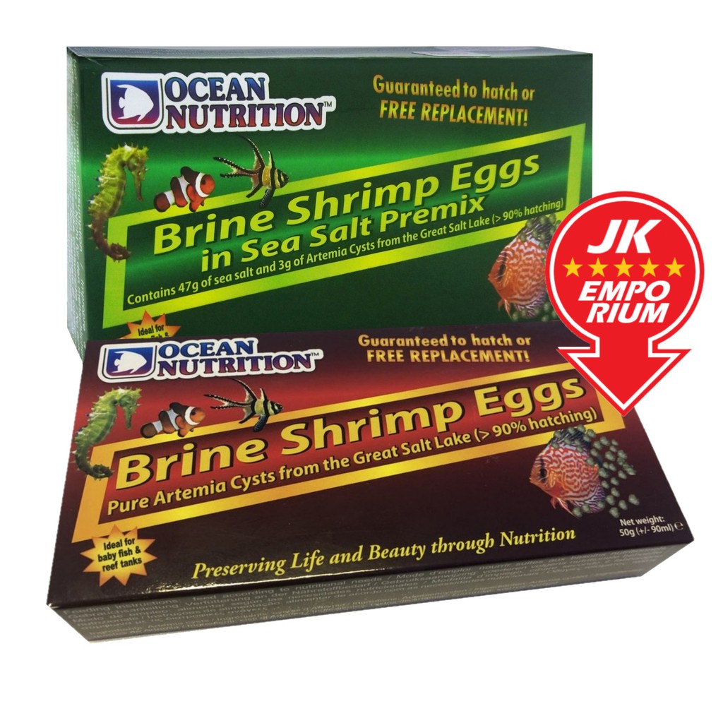 Ocean Nutrition Brine Shrimp Eggs 50g Artemia Cysts BBS Aquarium Baby ...