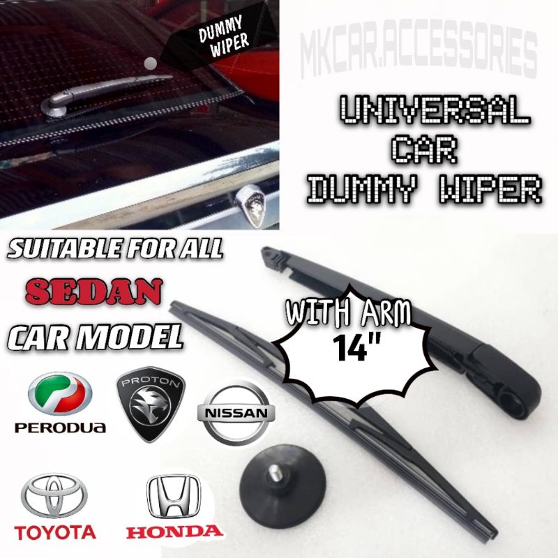 UNIVERSAL CAR SEDAN PERODUA/PROTON/TOYOTA/HONDA/NISSAN REAR DUMMY WIPER ...