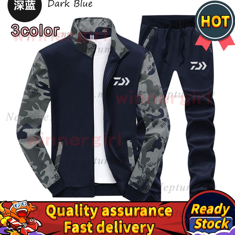 DAIWA Fishing Jacket+Pants Seluar Pancing Set Skin-friendly Outdoor Sports  Jacket Fishing Coats/Baju Pancing