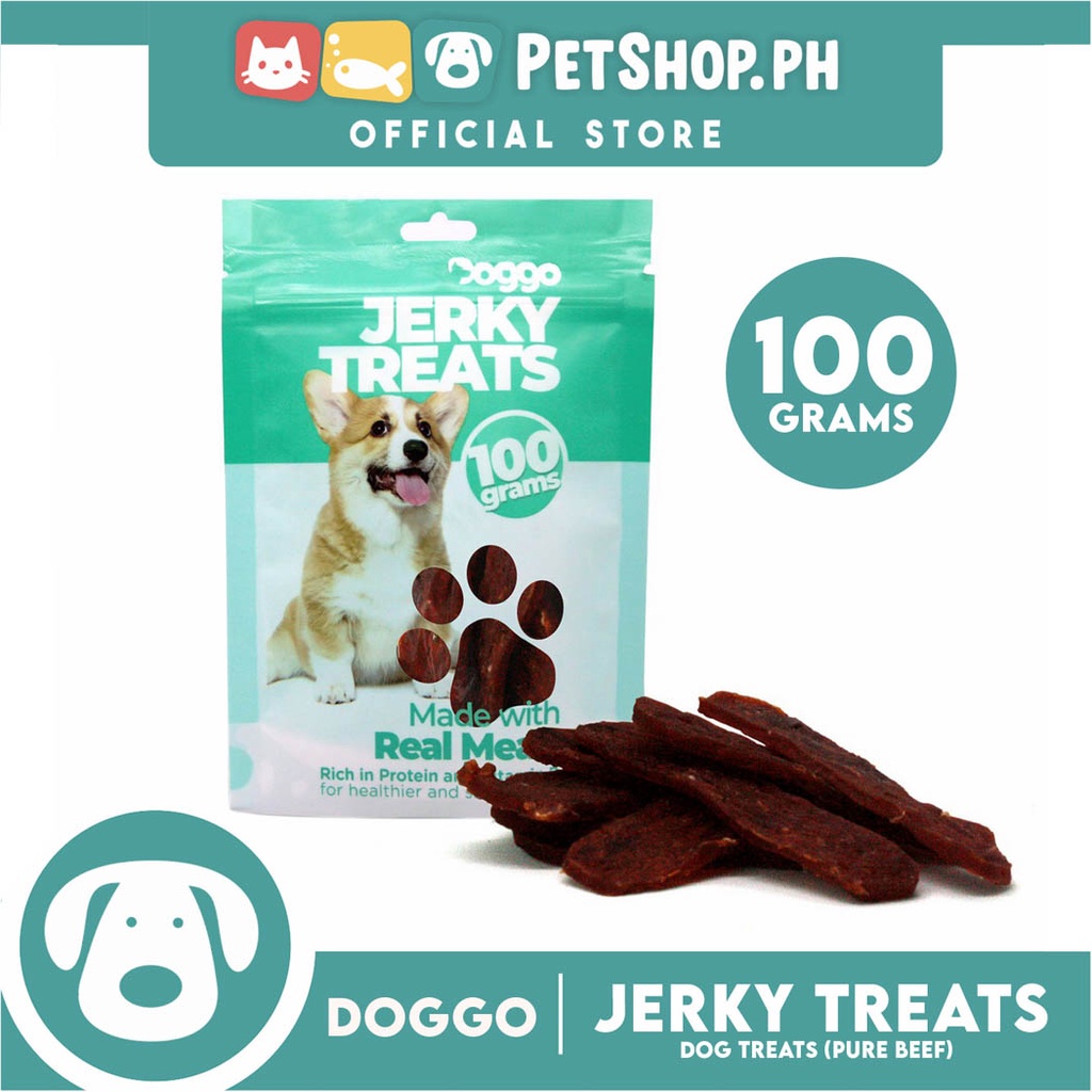 Doggo Dog Jerky Treats 100grams (Pure Beef) | Shopee Malaysia