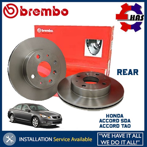 HONDA ACCORD SDA TAO BREMBO REAR BRAKE DISC ROTOR BELAKANG (2PCS - RH ...