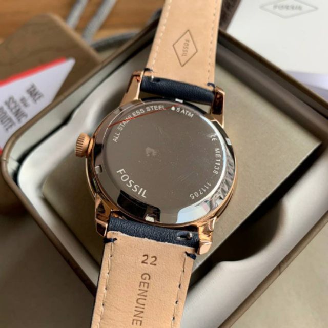 Fossil Original ME1163 TOWNSMAN TWIST MULTIFUNCTION DARK BROWN LEATHER WATCH Shopee Malaysia