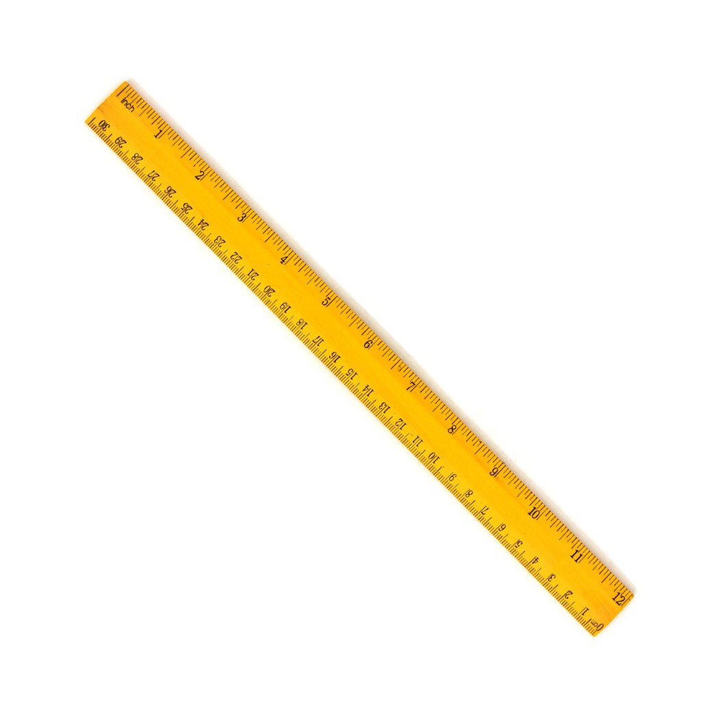 Pembaris Kayu/Wooden Ruler 30 cm - 1 pc