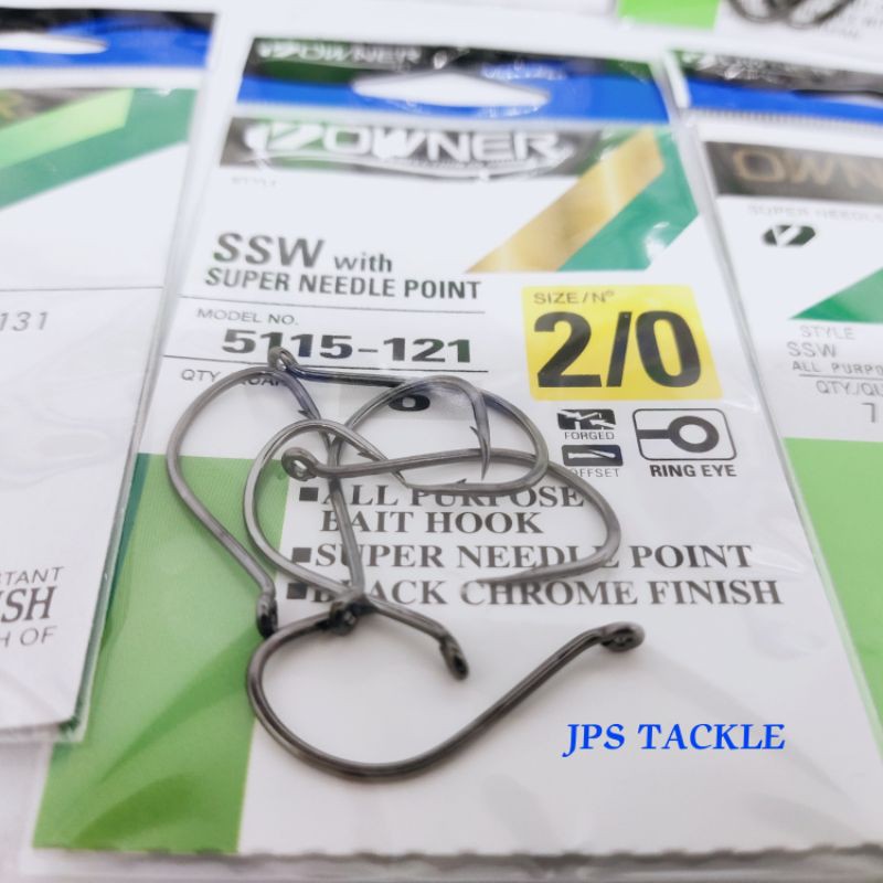 OWNER 5115 SSW SUPER NEEDLE POINT FISHING HOOKS MATA KAIL | Shopee Malaysia