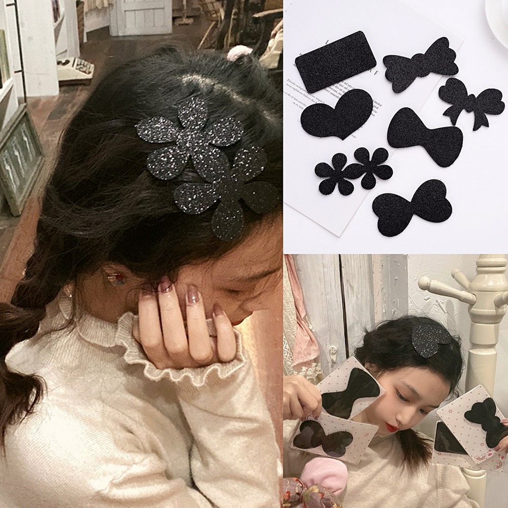 2pcs Fashion Bangs Magic Paste Hair Sticker Clip Tape Fringe Bang Patch ...