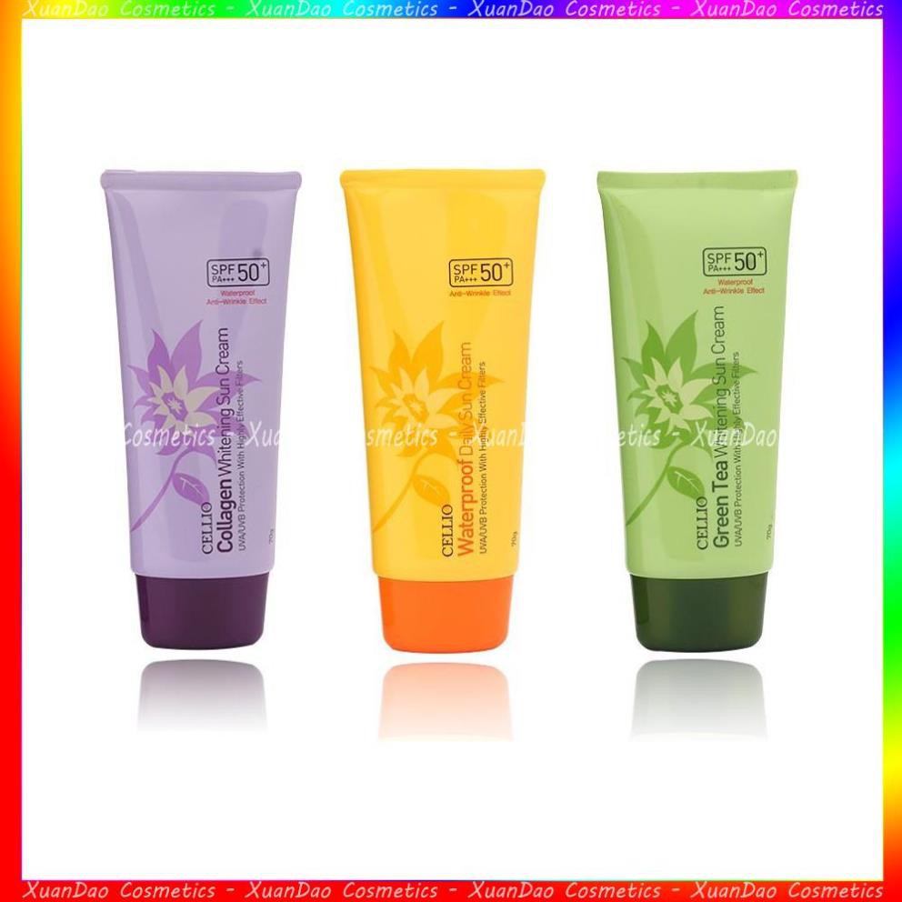 [SALE] Cellio spf 50pa+ cellio waterproof daily sun cream Korea ...