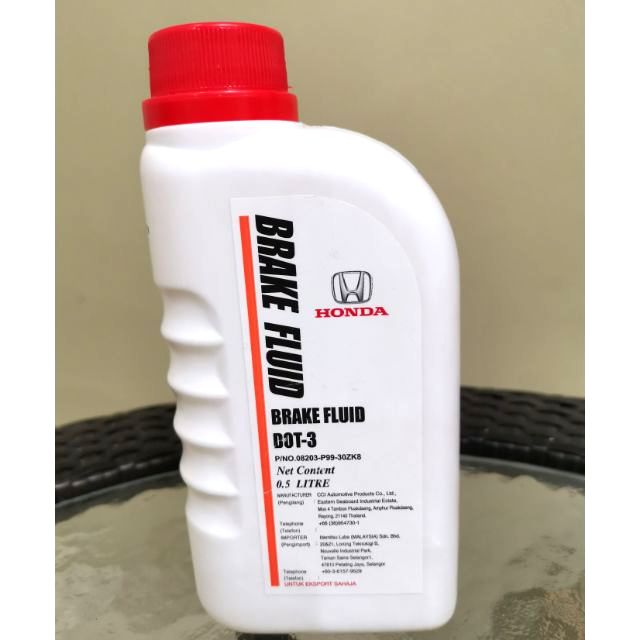 (100 Original) HONDA BRAKE FLUID DOT3 500ML Shopee Malaysia