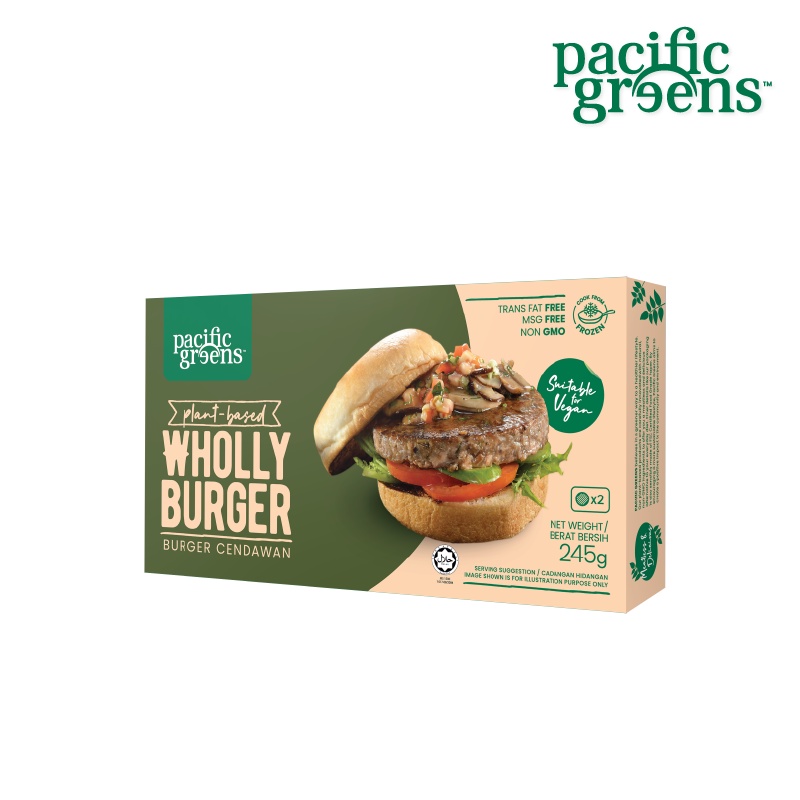 Pacific Greens Plant Based Wholly Burger (245g) Shopee Malaysia