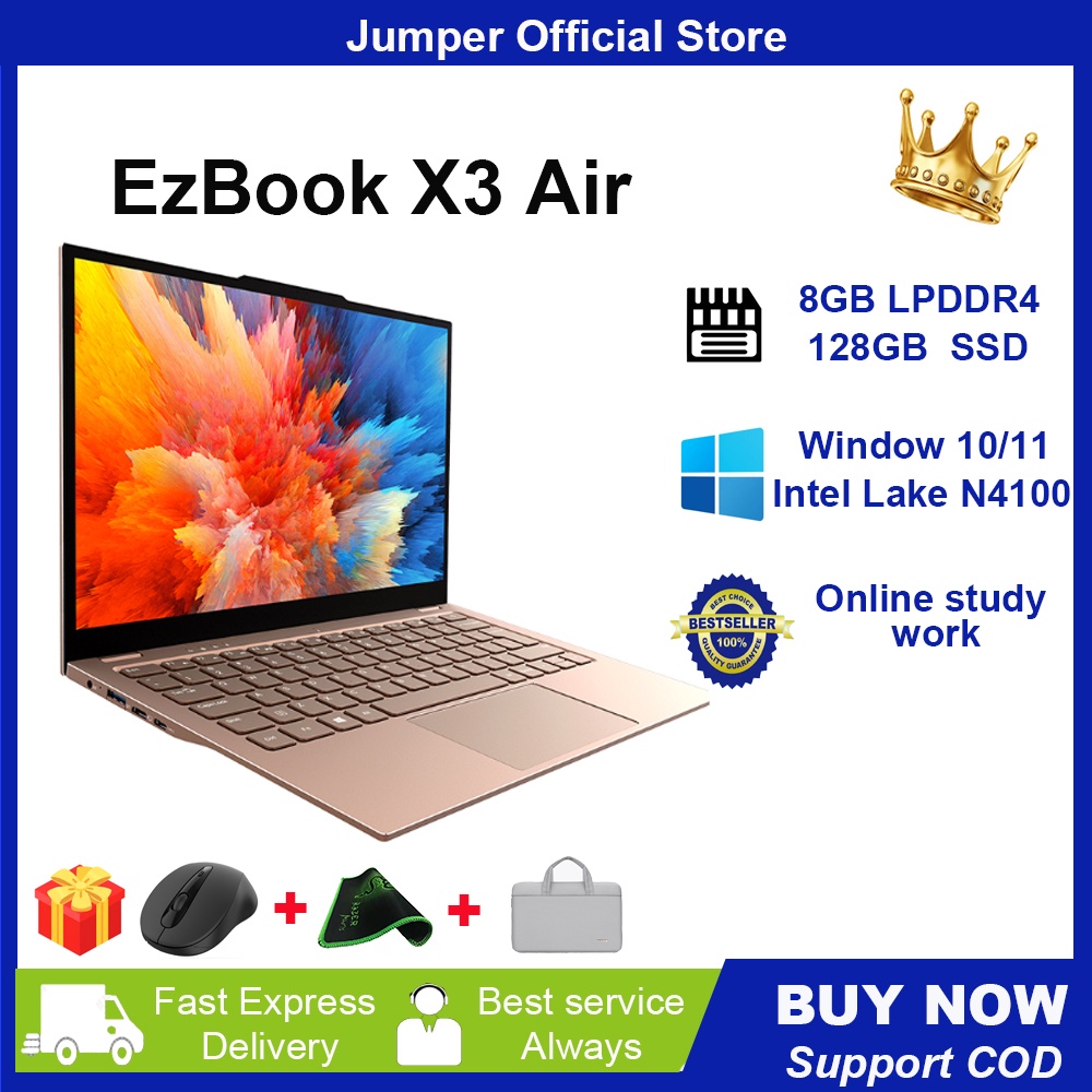 1 Year Warranty】Jumper EZBook X3 Air 13.3 Inch Intel Apollo