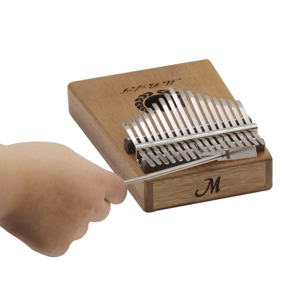 Portable 17-key Kalimba Thumb Piano Mbira Mahogany Wood With Storage ...