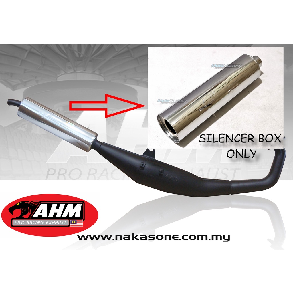 AHM EXHAUST SILENCER BOX ONLY TABUNG Y125Z/RGV/Y110SS/RXZ [100% ...