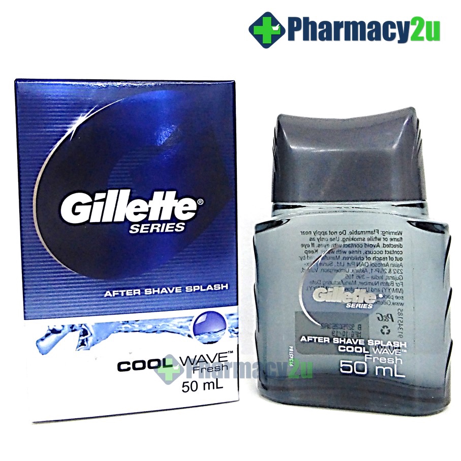 GILLETTE AFTER SHAVE SPLASH COOL WAVE FRESH 50ML Shopee Malaysia