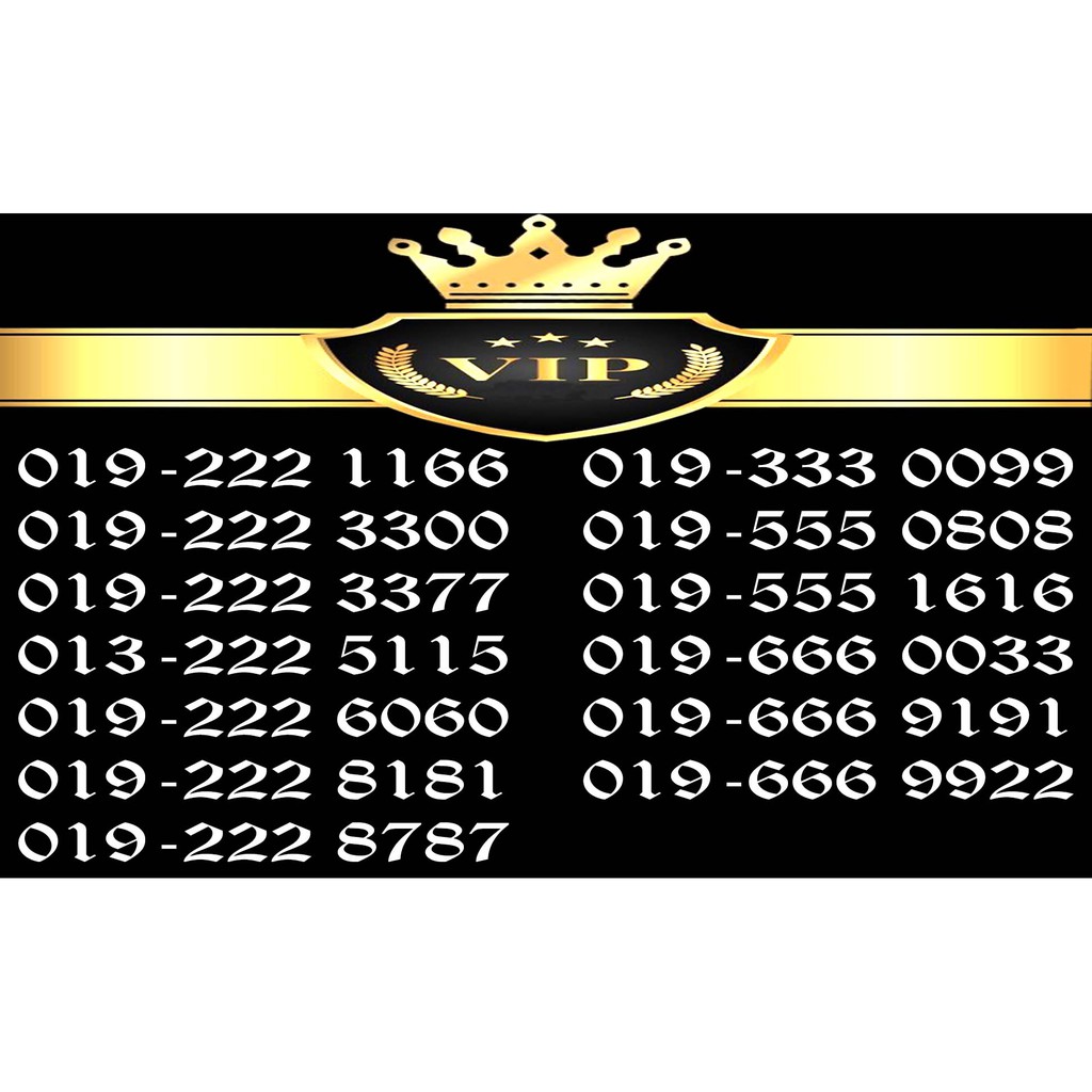 GOLDEN VIP Number Sim Shopee Malaysia