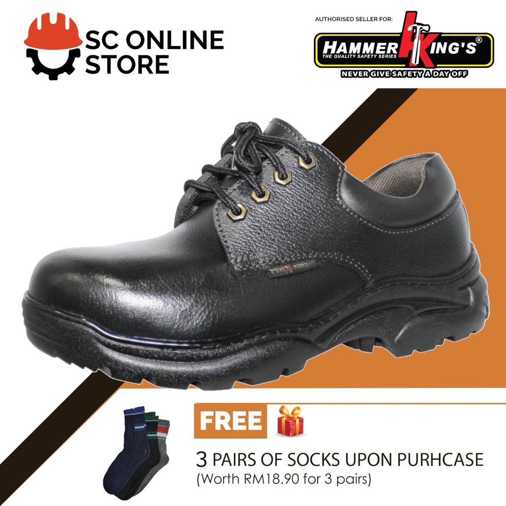 Hammer King Safety Shoes HK 13030 Steel Toe Cap Steel Mid Plate sole