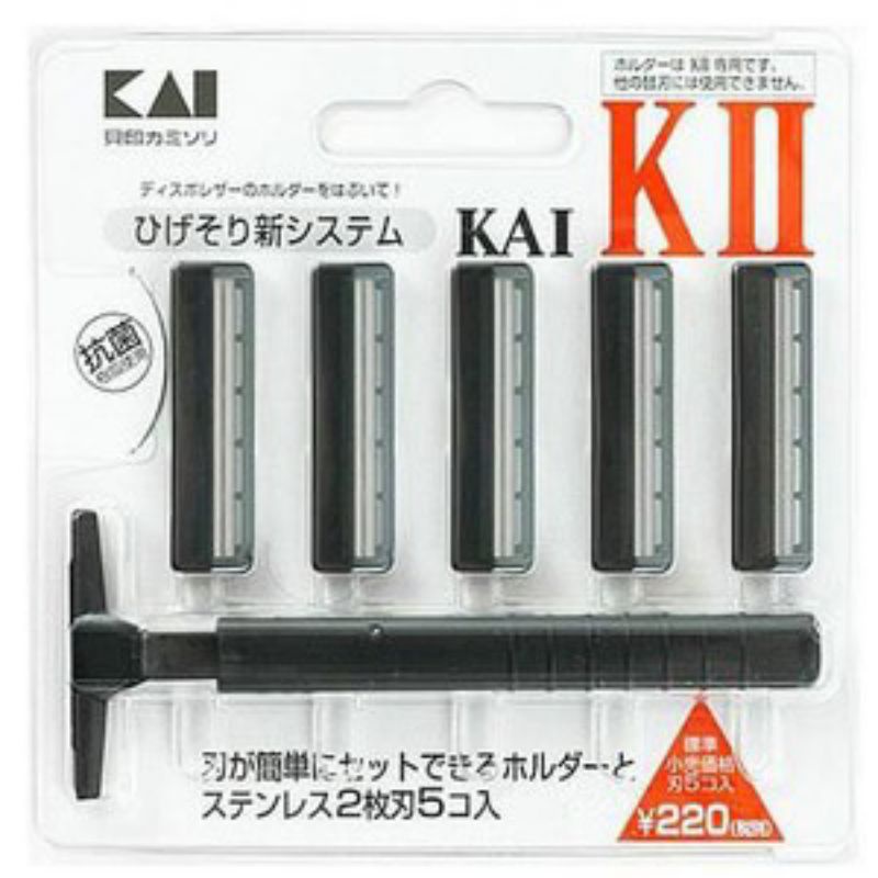 Kai KAI dual-blade razor Set (1 body, 5 blades) | Shopee Malaysia