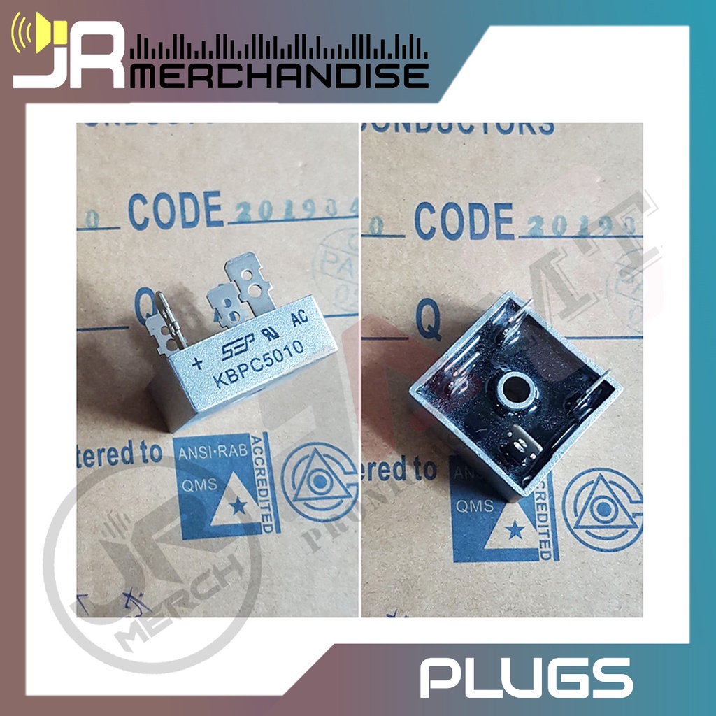 Pont Redresseur Monophasé Diode 50A 1000V KBPC5010 - Pour Applications Industrielles Et Automatisme