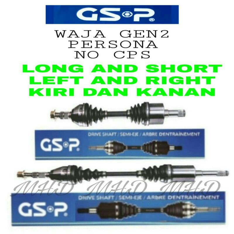 GSP PROTON WAJA 1.6 , GEN2 , PERSONA CAMPRO GSP DRIVE SHAFT LEFT