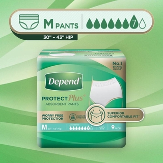 Depend Protect Plus Absorbent Pads Medium 9pcs