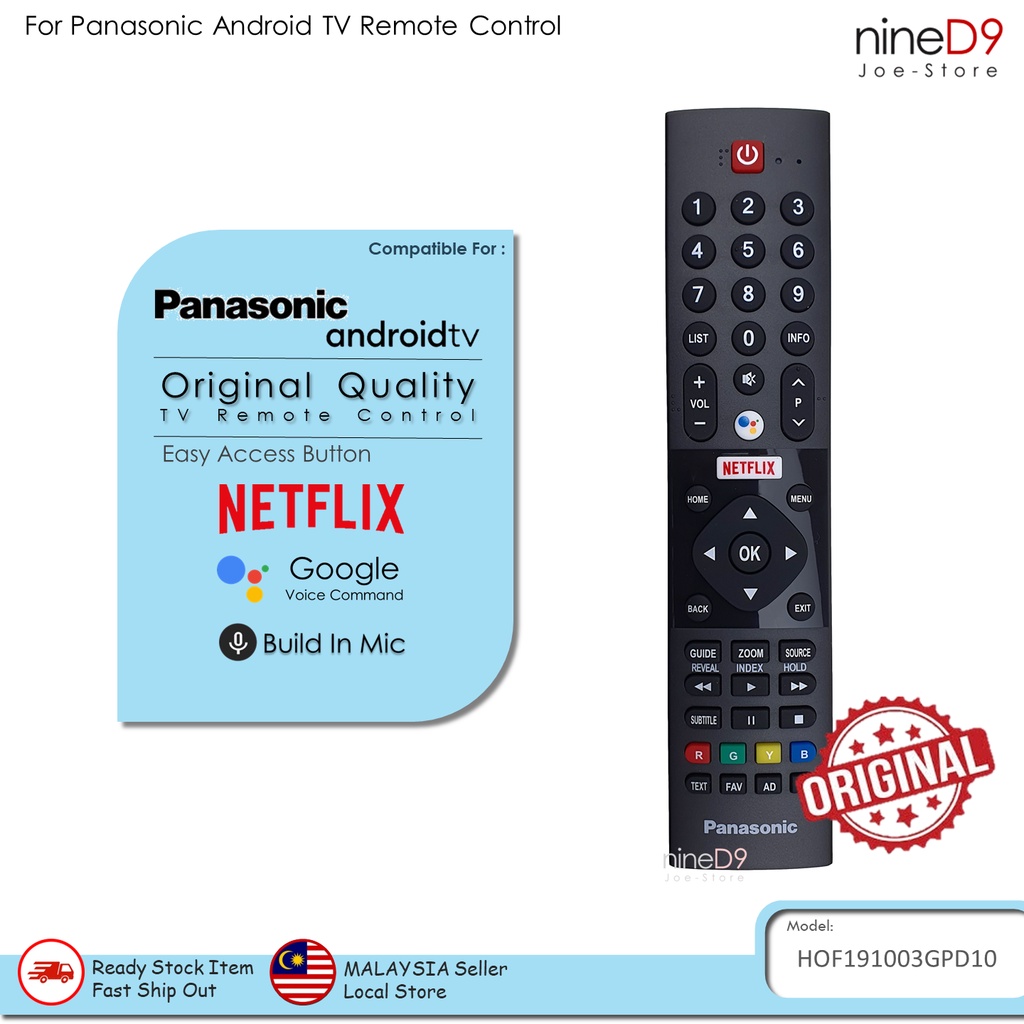 PANASONIC *Original Quality* LED Android TVs Remote Control With Voice ...