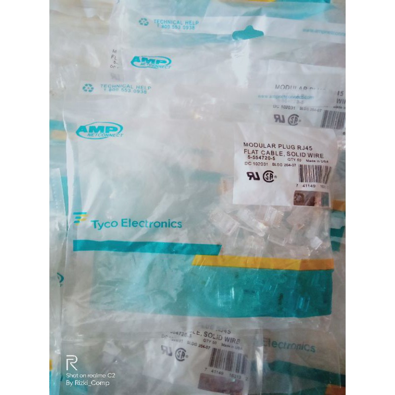 Original RJ45 AMP Connector | Shopee Malaysia