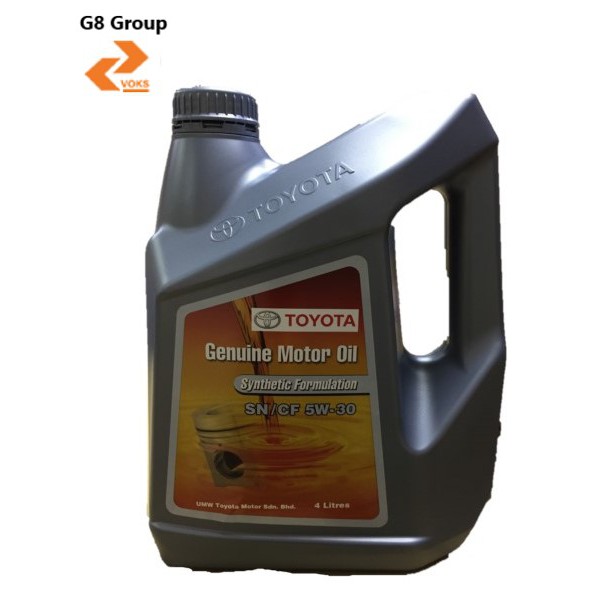 Toyota Engine Oil Semi Synthetic 5W30 ( 4 Litre ) SN/CF (SSNCF5W304L ...