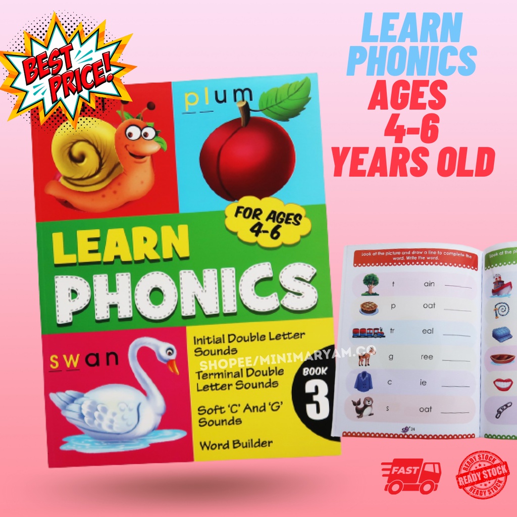READ EASY PHONICS BOOK 3 ENGLISH FOR AGES 46 (PRESCHOOL) Shopee Malaysia