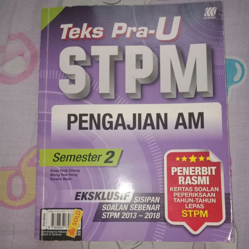 STPM PENGAJIAN AM SEM 2 SASBADI | Shopee Malaysia