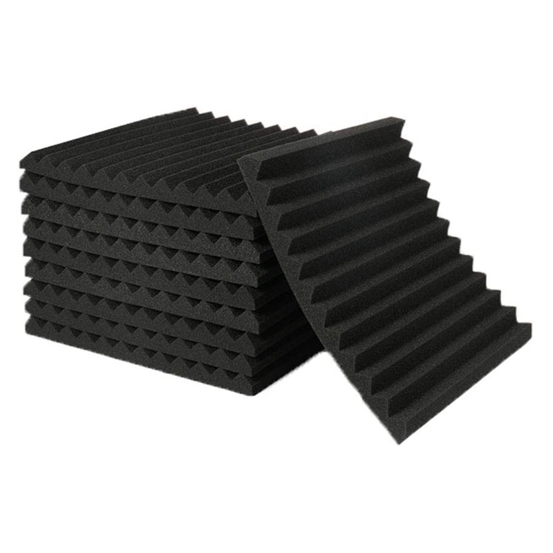 🔥50Pcs Acoustic Soundproof Foam Sound Absorbing Panels Sound Insulation ...