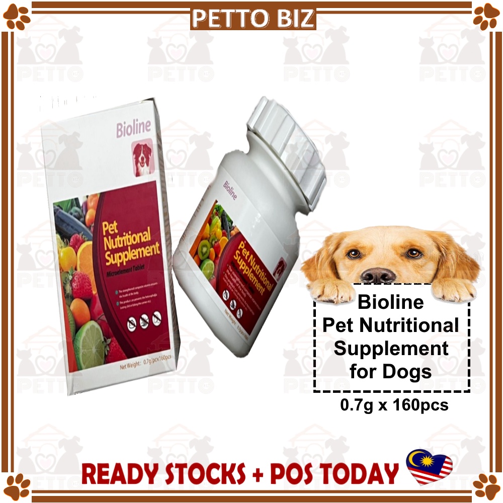Bioline Pet Nutritional Supplement Microelement Tablet 0.7g/pcdx160pcs