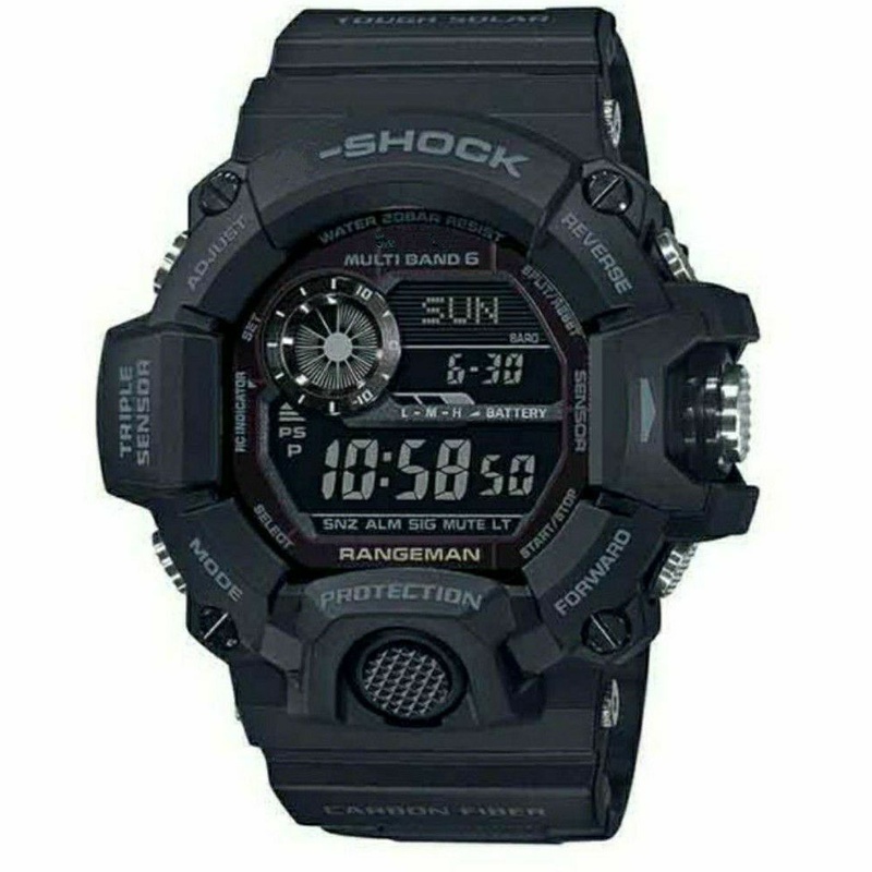 Rangeman Black out G shock Rangeman Gw9400 black tough solar digital compass Autolight G shock Black GW 9400 men watch Shopee Malaysia