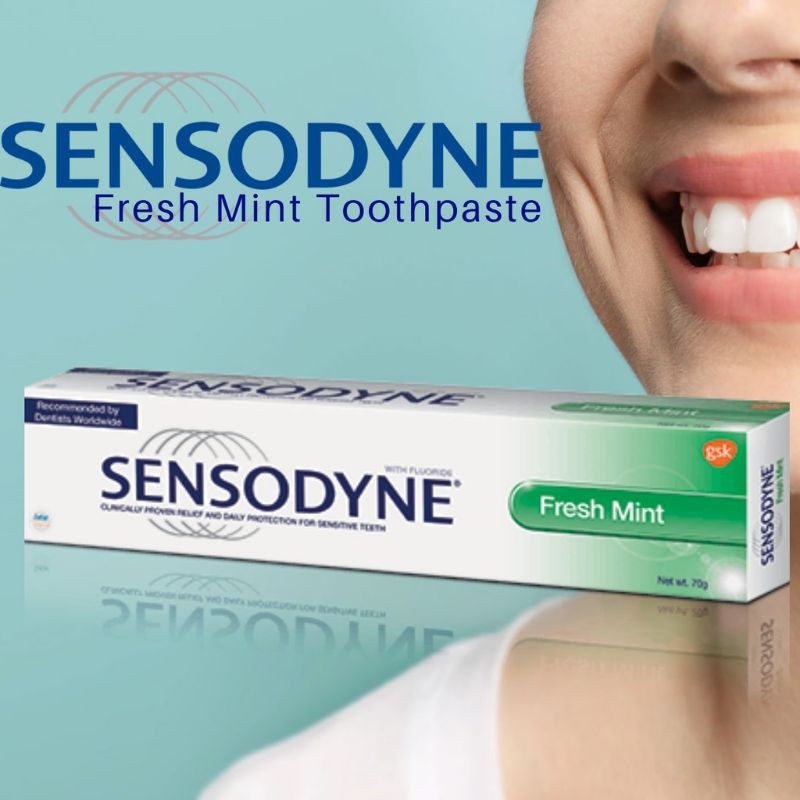 Halal【Sensodyne For Sensitive Teeth Fresh Mint 敏感牙龈牙膏】75g | Shopee Malaysia