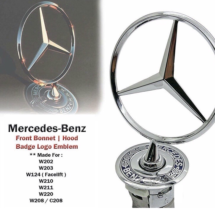 Collab Mercedes Benz 3D Front Bonnet Logo Emblem Standard Hood ...