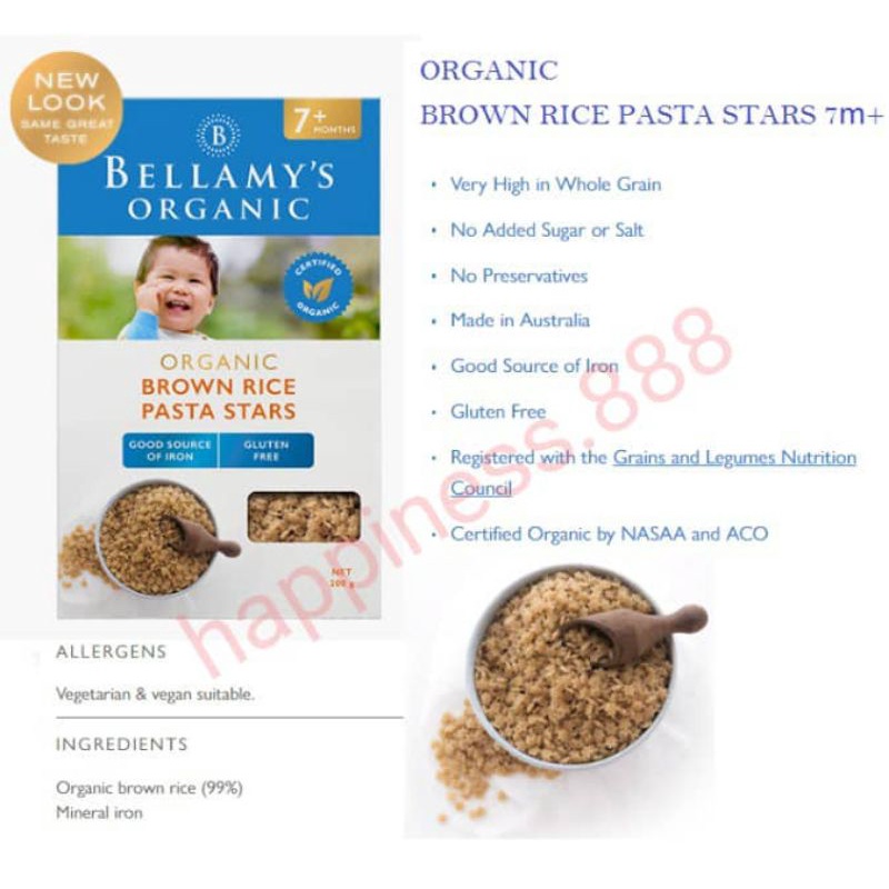 Bellamy's Organic Baby Pasta Bellamy Pasta Bellamy's Organic