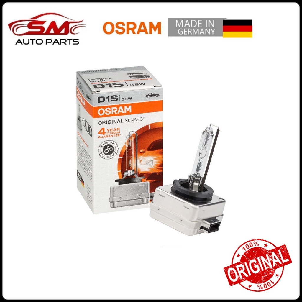 Original Osram Xenarc HID Bulb ( D1S D2S D2R D3S D4S D4R D8S ) 4500K ...