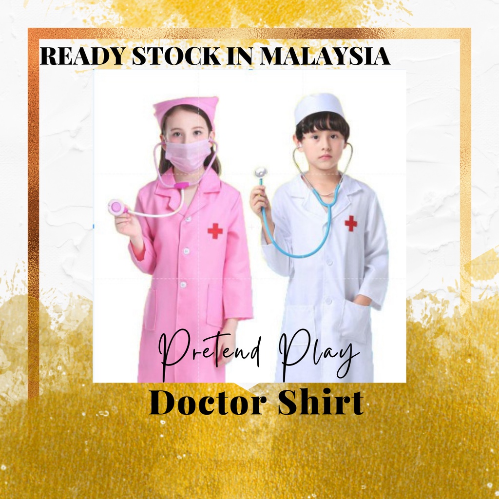 Kids Costume Cosplay Occupation Uniform Career Day For Doctor Surgeon Nurse Kostum Doktor