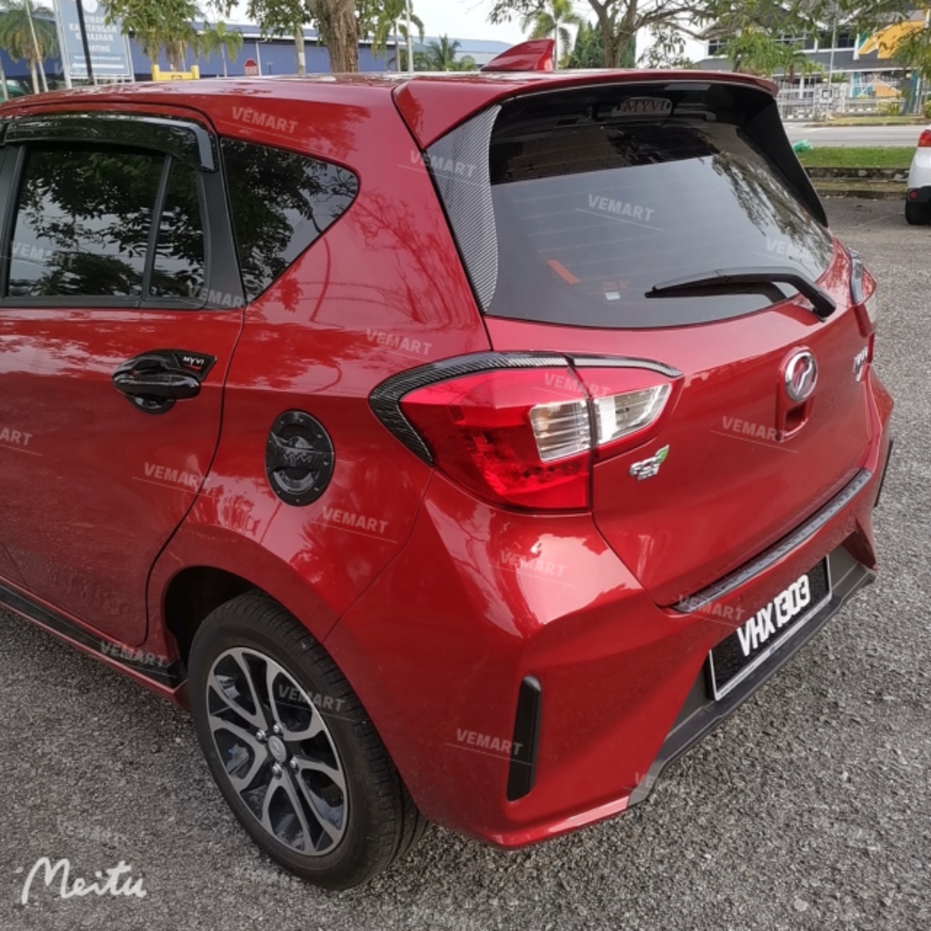 Vemart perodua myvi gen3 gm3 2018-2023 rear spoiler side garnish ...