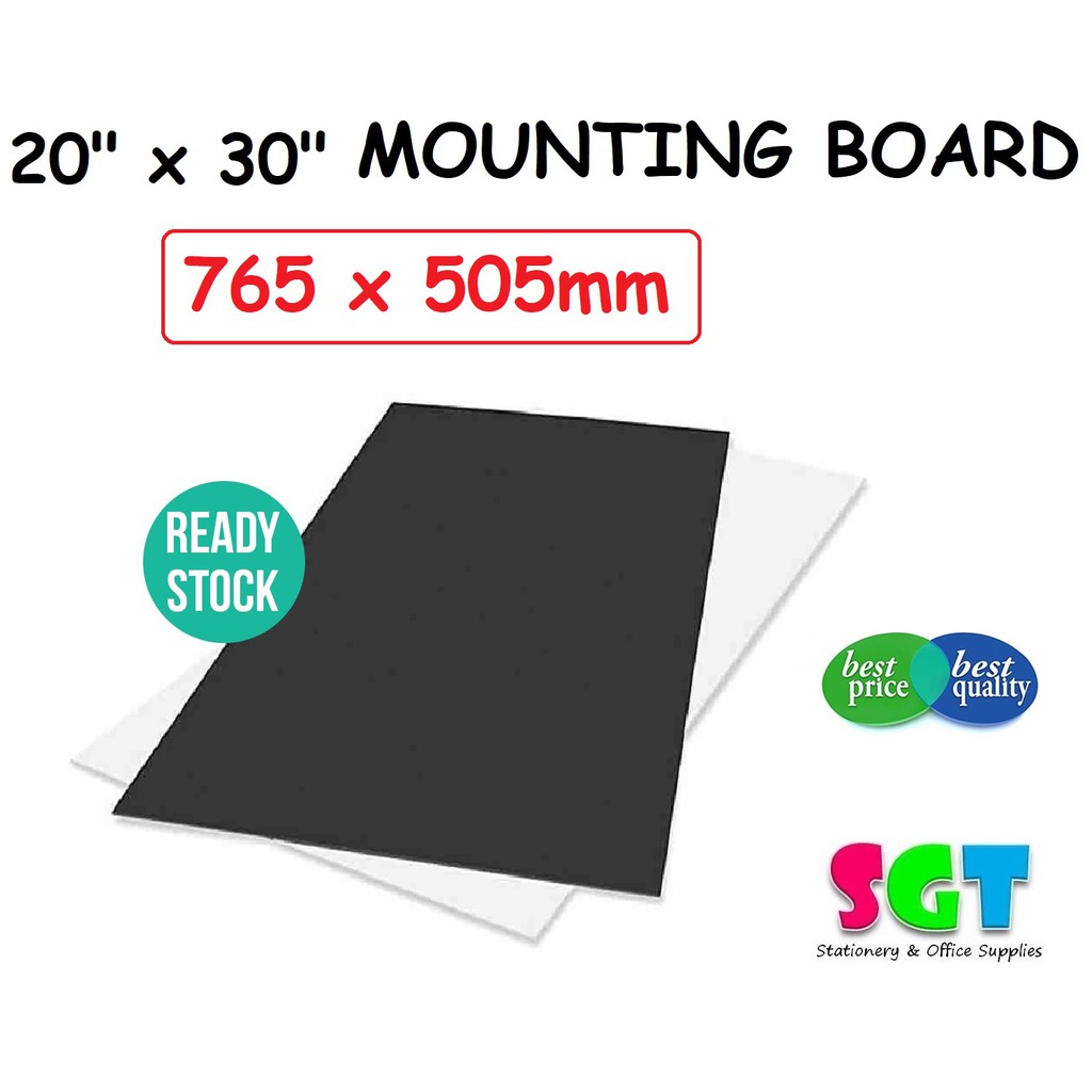 Black Mounting Board 20