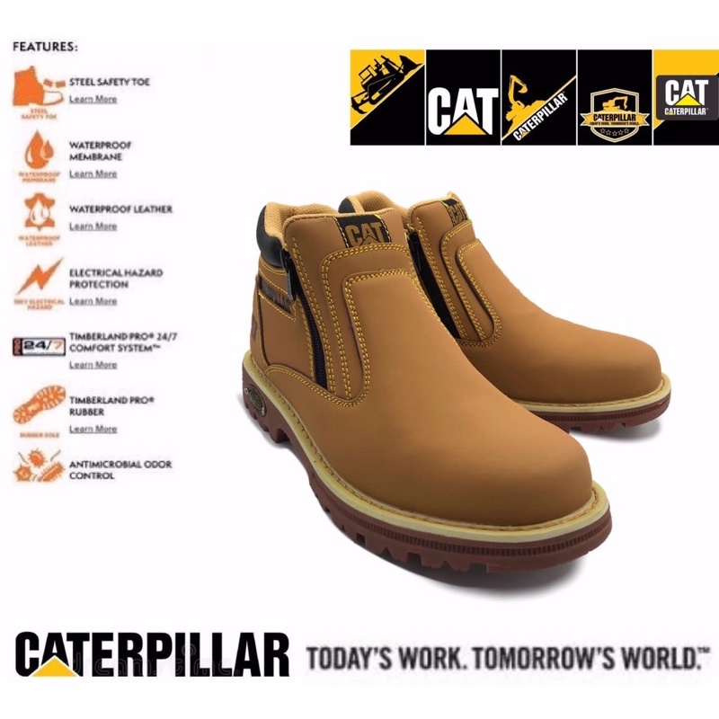 Premium Quality CAT Caterpillar Safety Boot / Kasut Safety Caterpillar