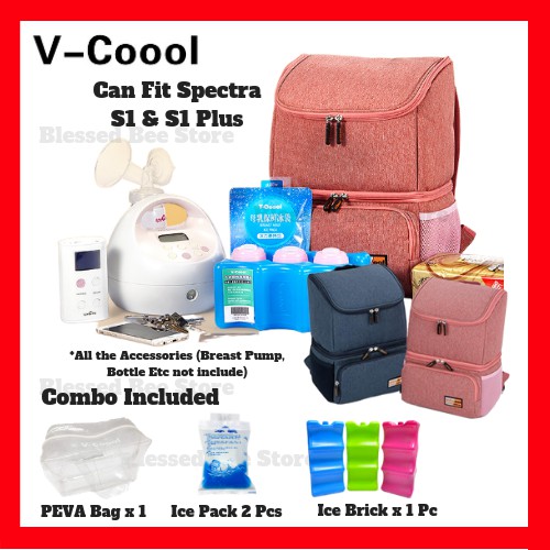 Vcool Vcoool Breastmilk Big Capacity Double Layer Waterproof Cooler