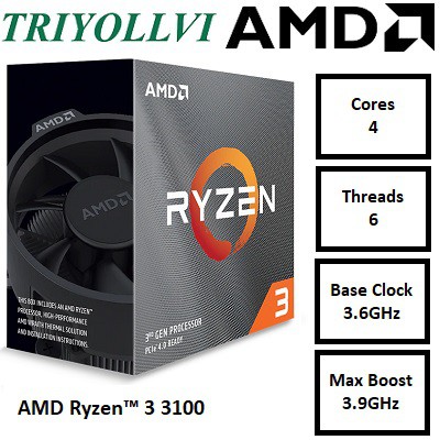 Wraith Stealth Ryzen 3100 Release AMD Ryzen™ 3100 3300X AM4