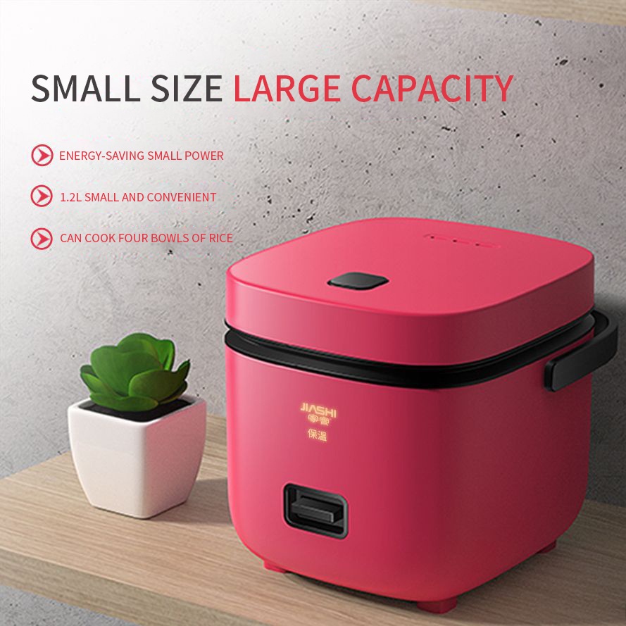 220V 1.2L Cute Mini Rice Cooker Small 1-2 Person Rice Cooker