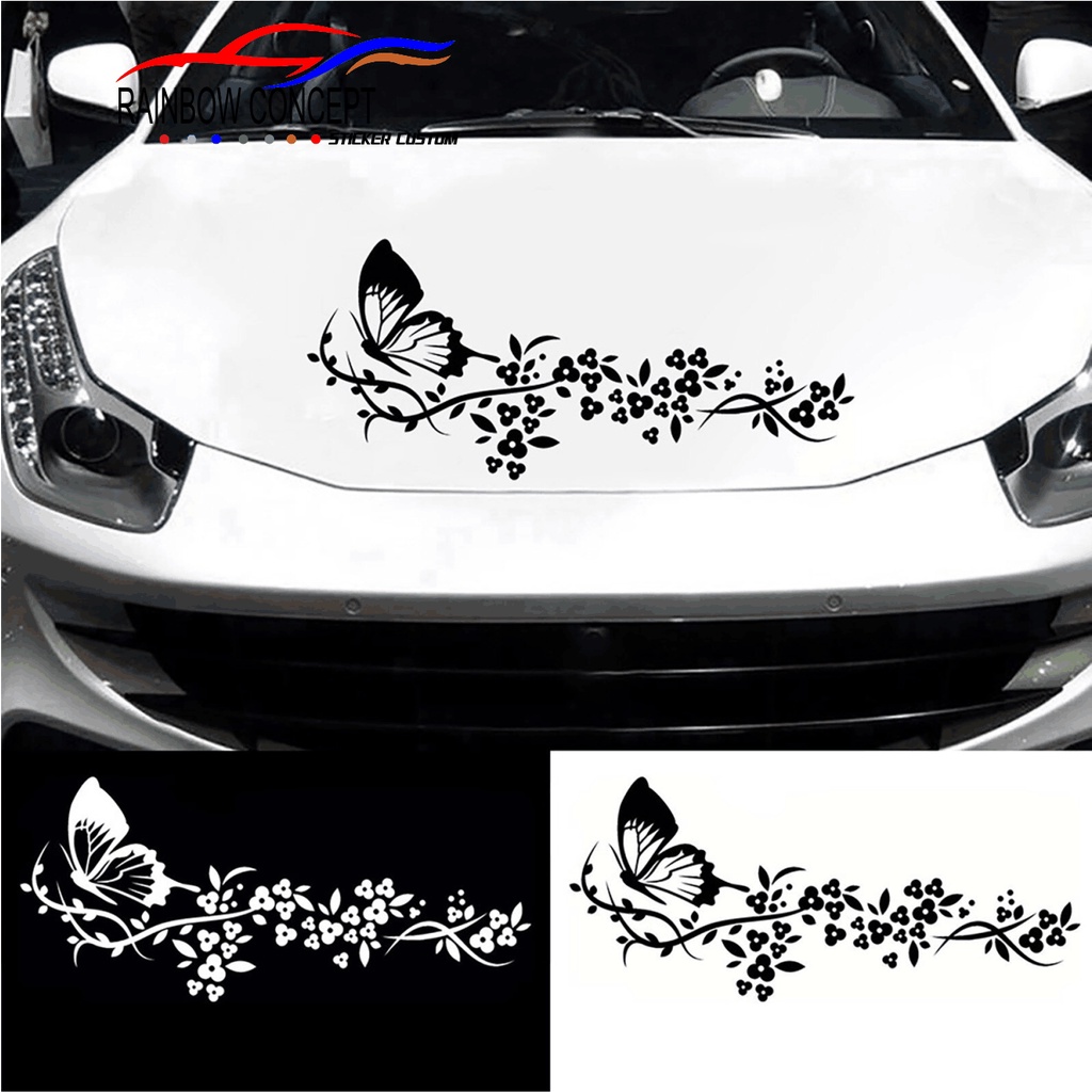 New UNIVERSAL Car Hood Flower CUTTING STICKER | Shopee Malaysia