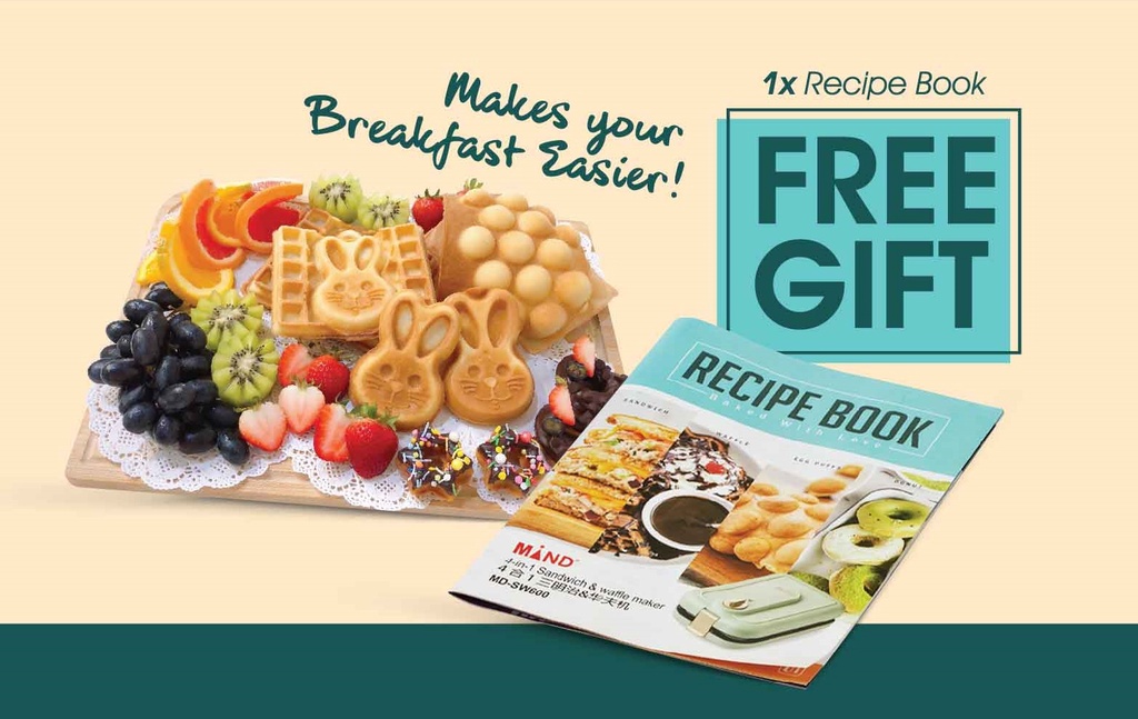 MIND 4in1 Sandwich & Waffle Maker PFOA & PTFE Free (SIRIM Certified)Kilang/Direct factory