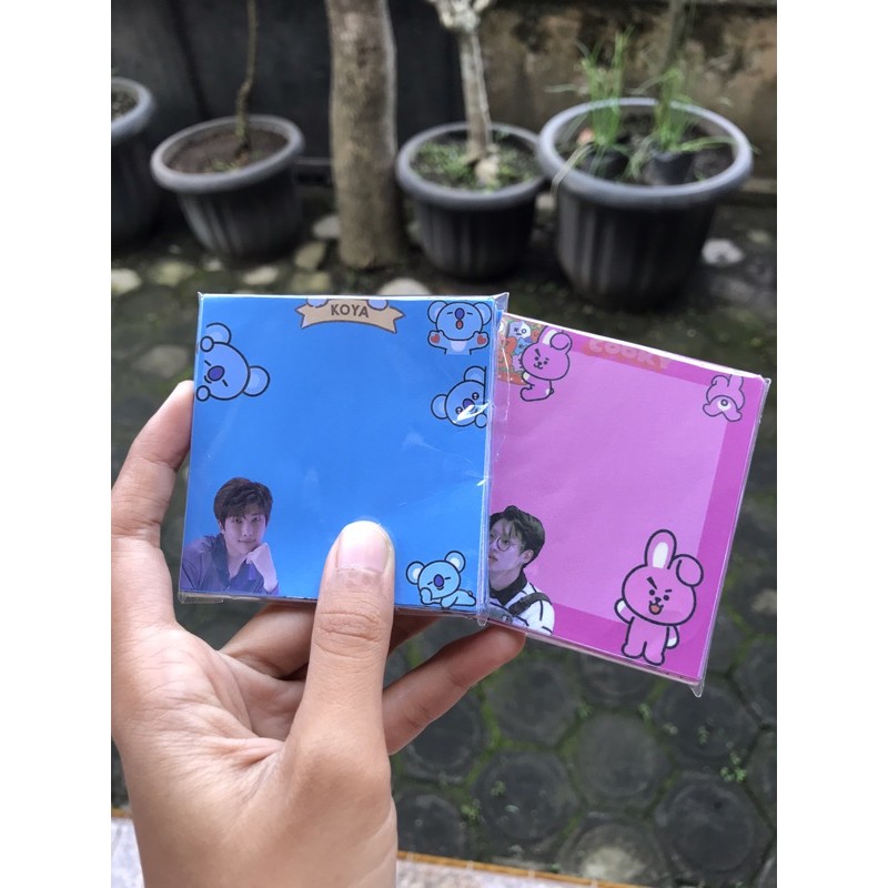Notes (No Adhesive) BT21 Koya Chimmy Cooky Mang Rj Shooky Tata jungkook ...