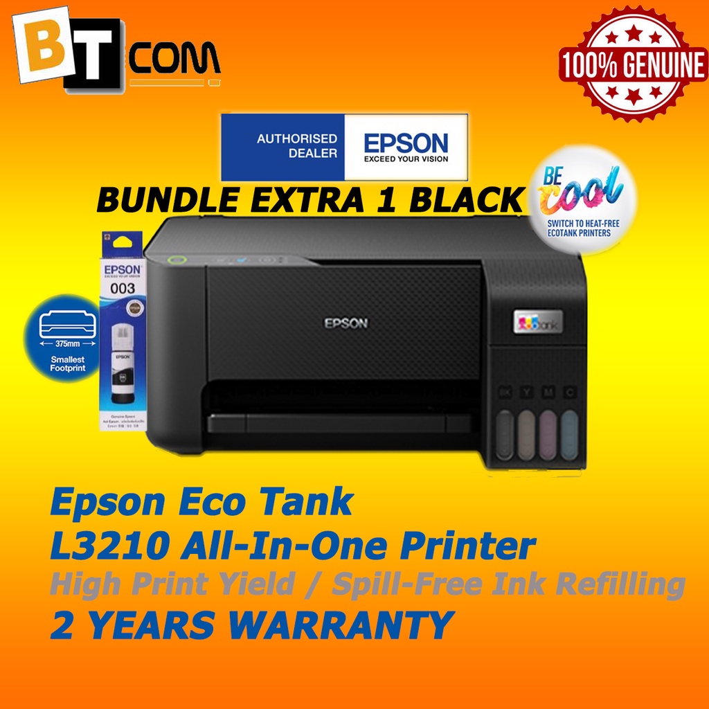 Epson Ecotank L3210 All In One Ink Tank Printer Shopee Malaysia 7984