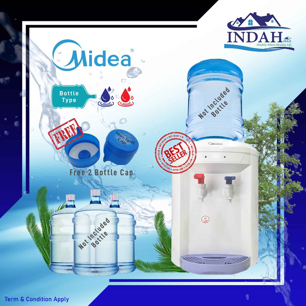 🇲🇾 Ready Stock 💕 Midea Water Dispenser Bottle Type Hot & Cold Model