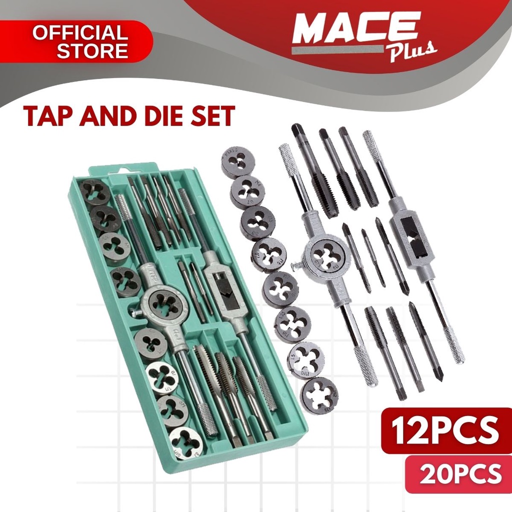 20pcs / 12pcs Thread Hand Tap Wrench And Die Pro Set M3-M12 Metal Nut ...